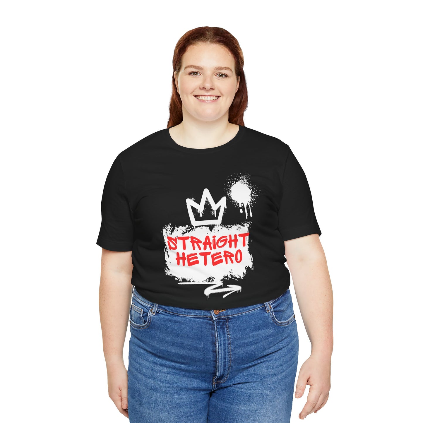 LIMITED EDITION*** Straight Hetero – LOGO – Unisex Tee Black/White/Red collection