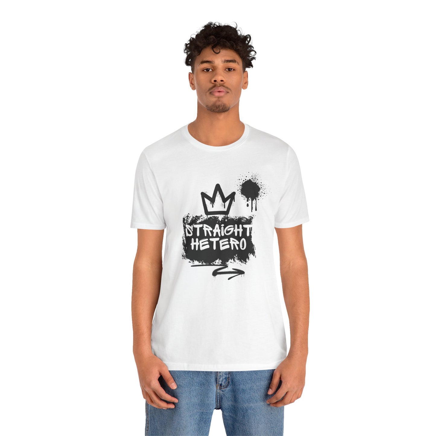 ***LIMITED EDITION*** Straight Hetero – LOGO – Unisex Tee White/BLK collection