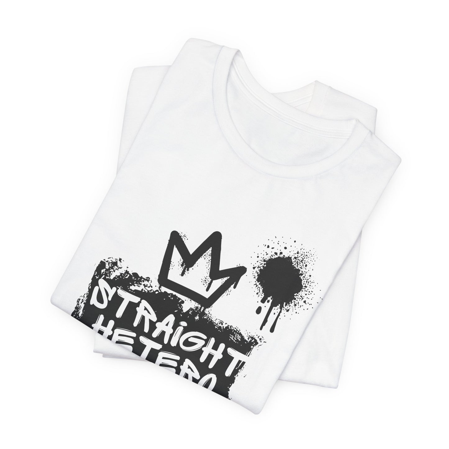 ***LIMITED EDITION*** Straight Hetero – LOGO – Unisex Tee White/BLK collection