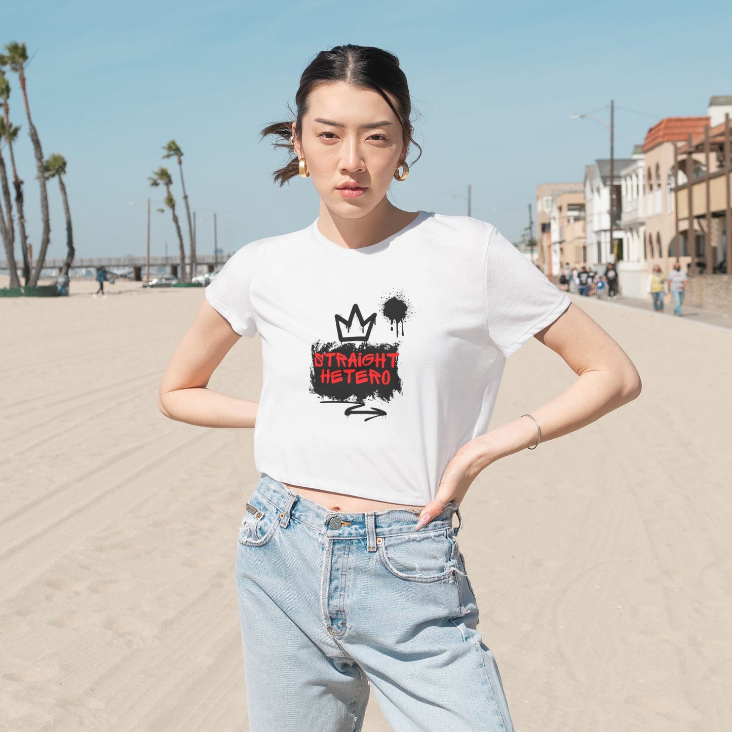 ***LIMITED EDITION*** Women's Flowy Cropped Tee- LOGO