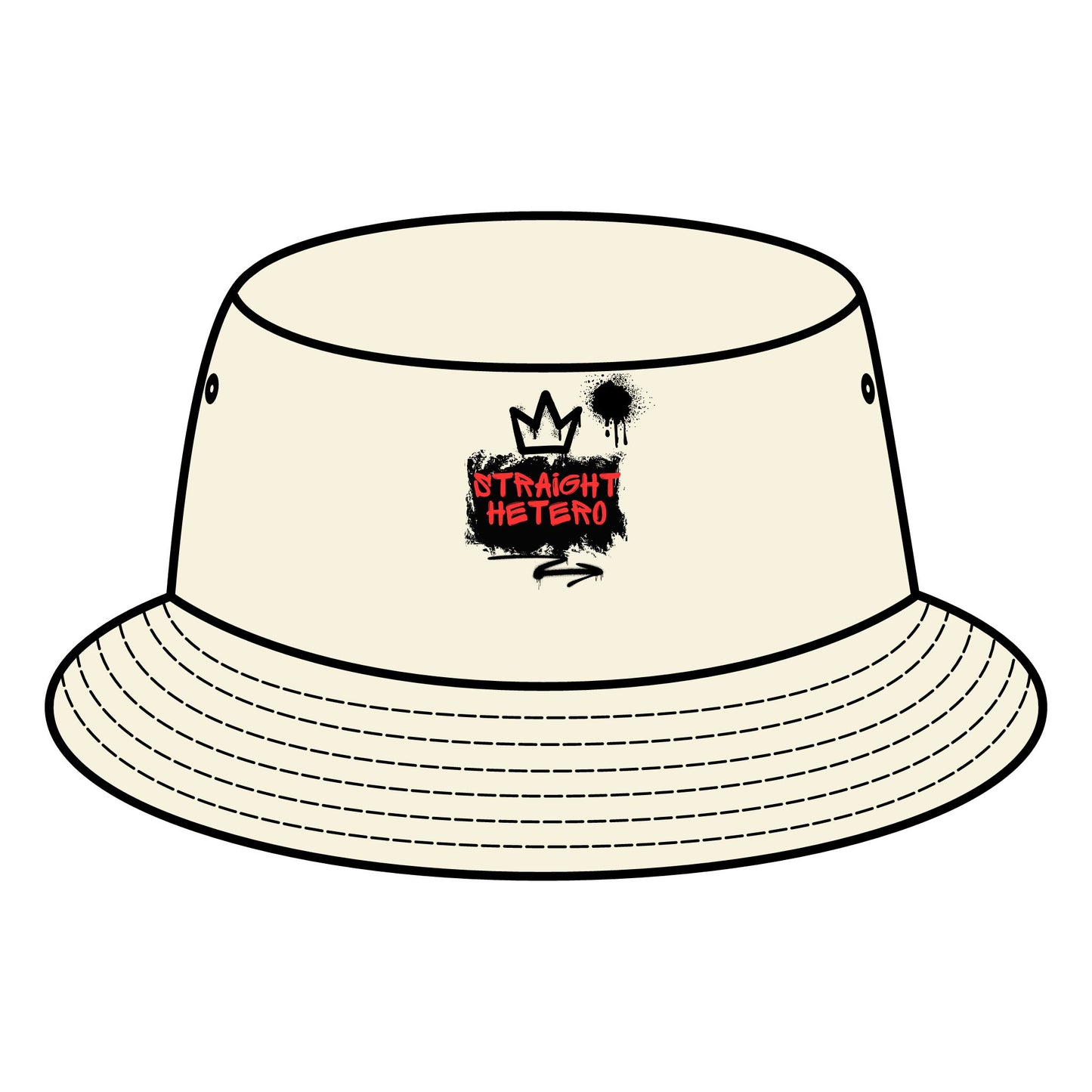 Straight Hetero- LOGO- Bucket Hat