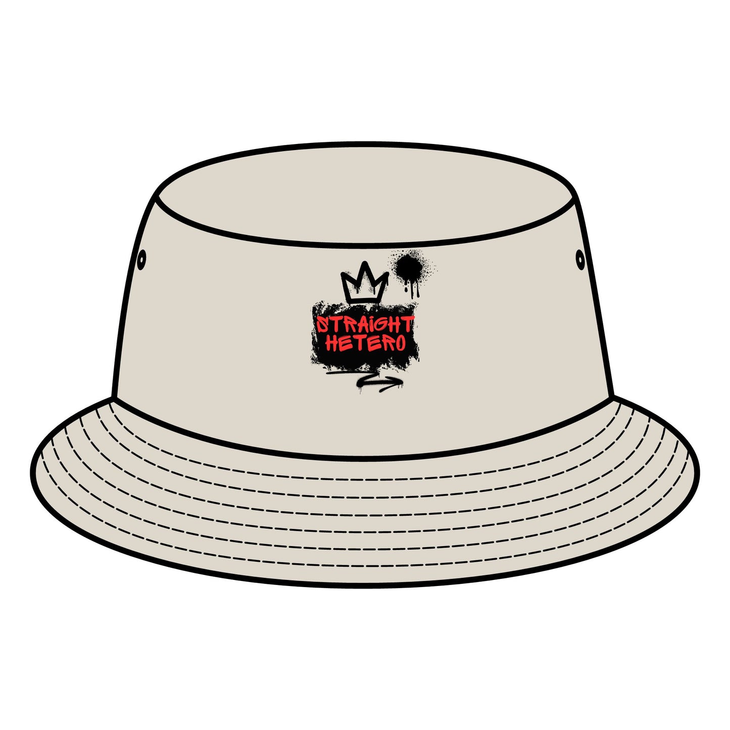 Straight Hetero- LOGO- Bucket Hat