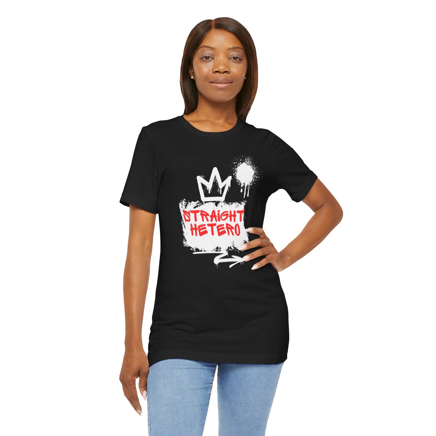 LIMITED EDITION*** Straight Hetero – LOGO – Unisex Tee Black/White/Red collection