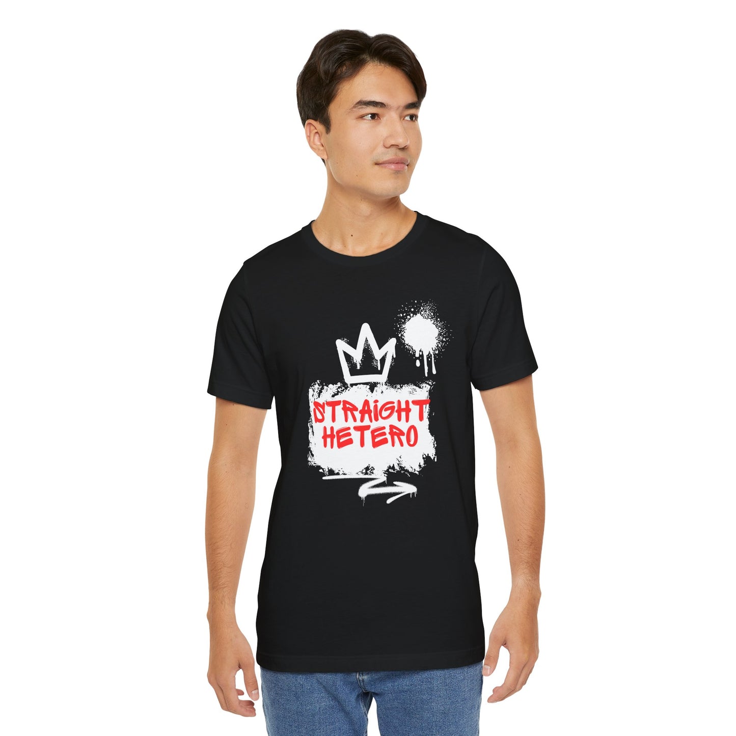 LIMITED EDITION*** Straight Hetero – LOGO – Unisex Tee Black/White/Red collection