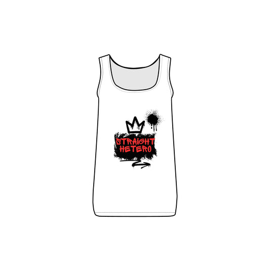 ***LIMITED EDITION*** Straight Hetero- Women's Baby Rib Tank- LOGO