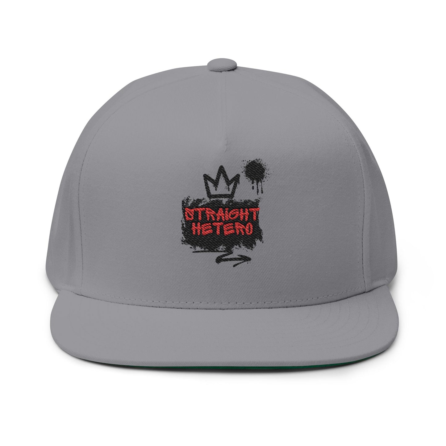 Straight Hetero- LOGO- Flat Bill Cap (Embroidery)