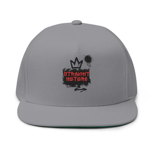 Straight Hetero- LOGO- Flat Bill Cap (Embroidery)