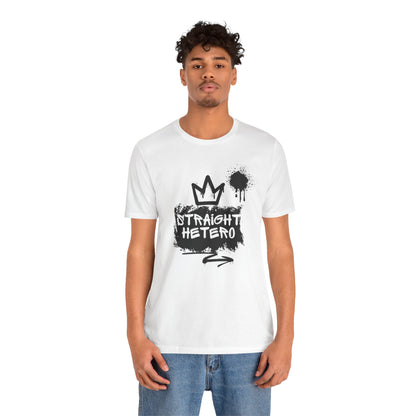 ***LIMITED EDITION*** Straight Hetero – LOGO – Unisex Tee White/BLK collection