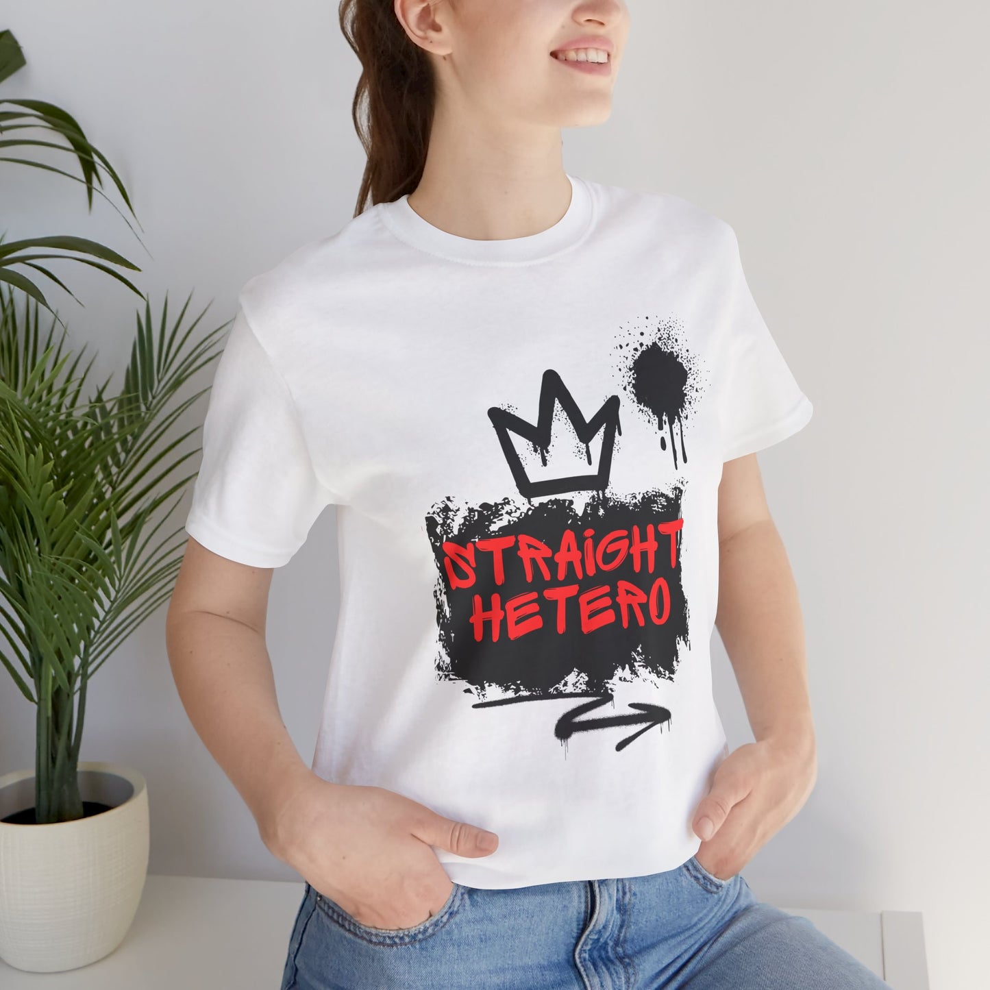 ***LIMITED EDITION*** Straight Hetero – LOGO – Unisex Tee White collection