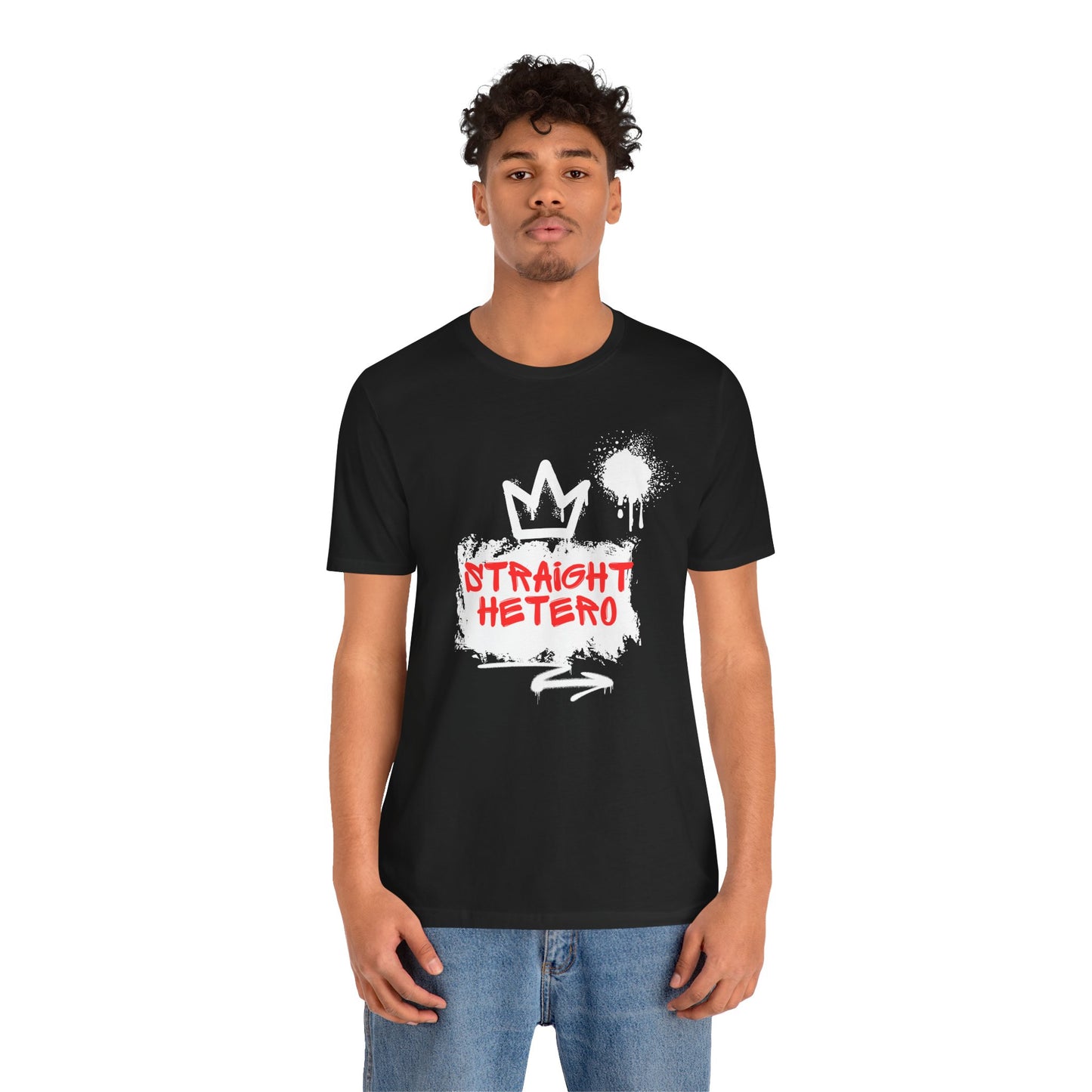 LIMITED EDITION*** Straight Hetero – LOGO – Unisex Tee Black/White/Red collection
