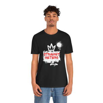 LIMITED EDITION*** Straight Hetero – LOGO – Unisex Tee Black/White/Red collection