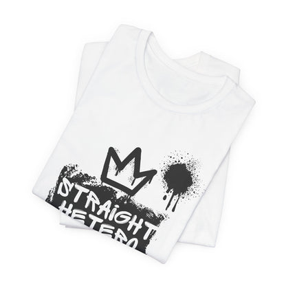 ***LIMITED EDITION*** Straight Hetero – LOGO – Unisex Tee White/BLK collection