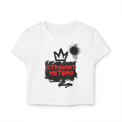 ***LIMITED EDITION*** Straight Hetero – LOGO – Women's Baby Tee