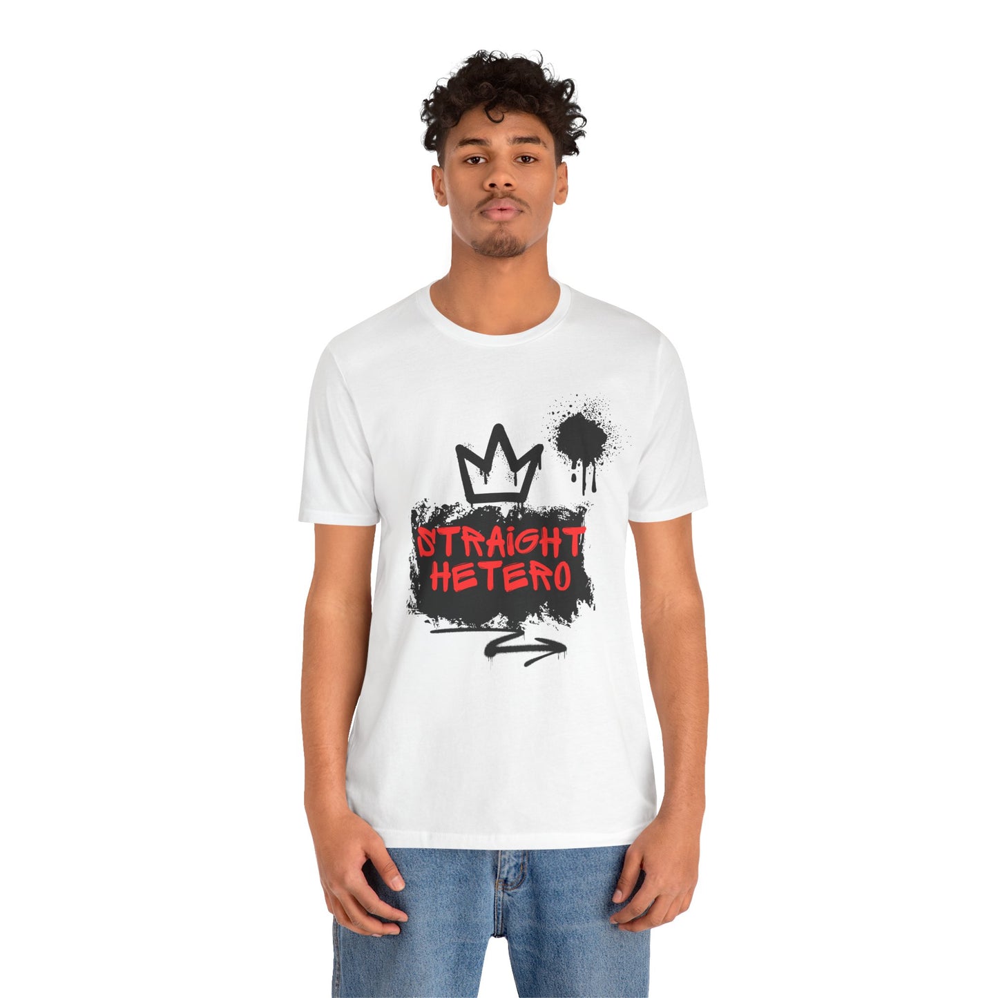 ***LIMITED EDITION*** Straight Hetero – LOGO – Unisex Tee White collection