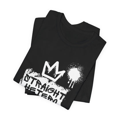 LIMITED EDITION*** Straight Hetero – LOGO – Unisex Tee Black/White collection