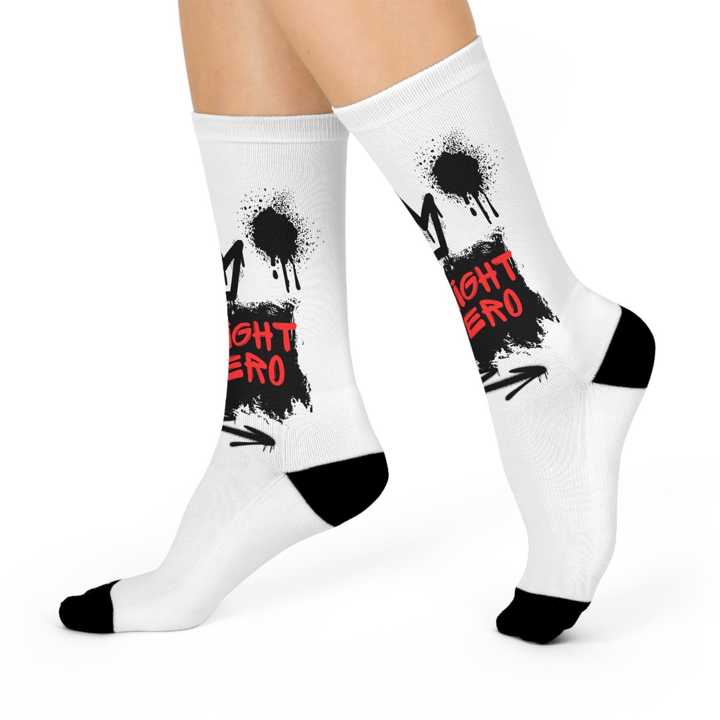 Straight Hetero- LOGO- Cushioned Crew Socks