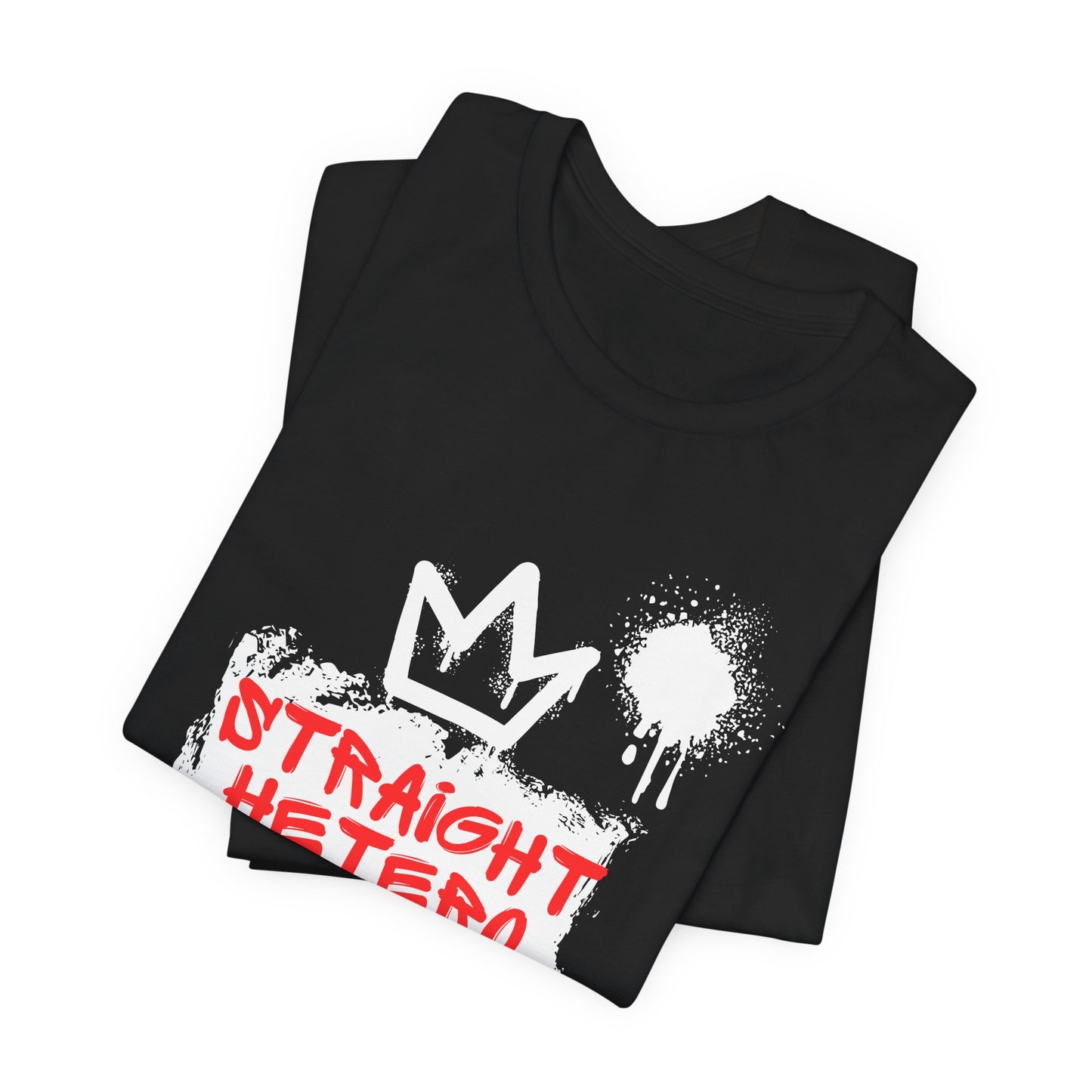LIMITED EDITION*** Straight Hetero – LOGO – Unisex Tee Black/White/Red collection