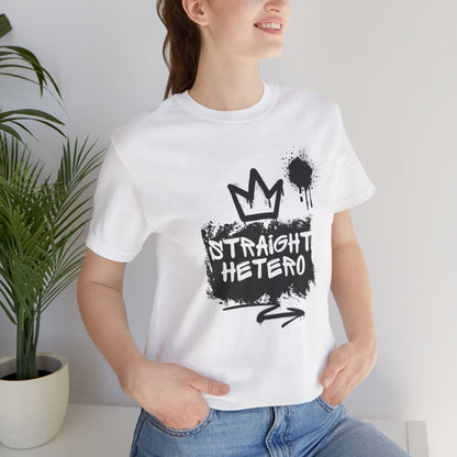 ***LIMITED EDITION*** Straight Hetero – LOGO – Unisex Tee White/BLK collection