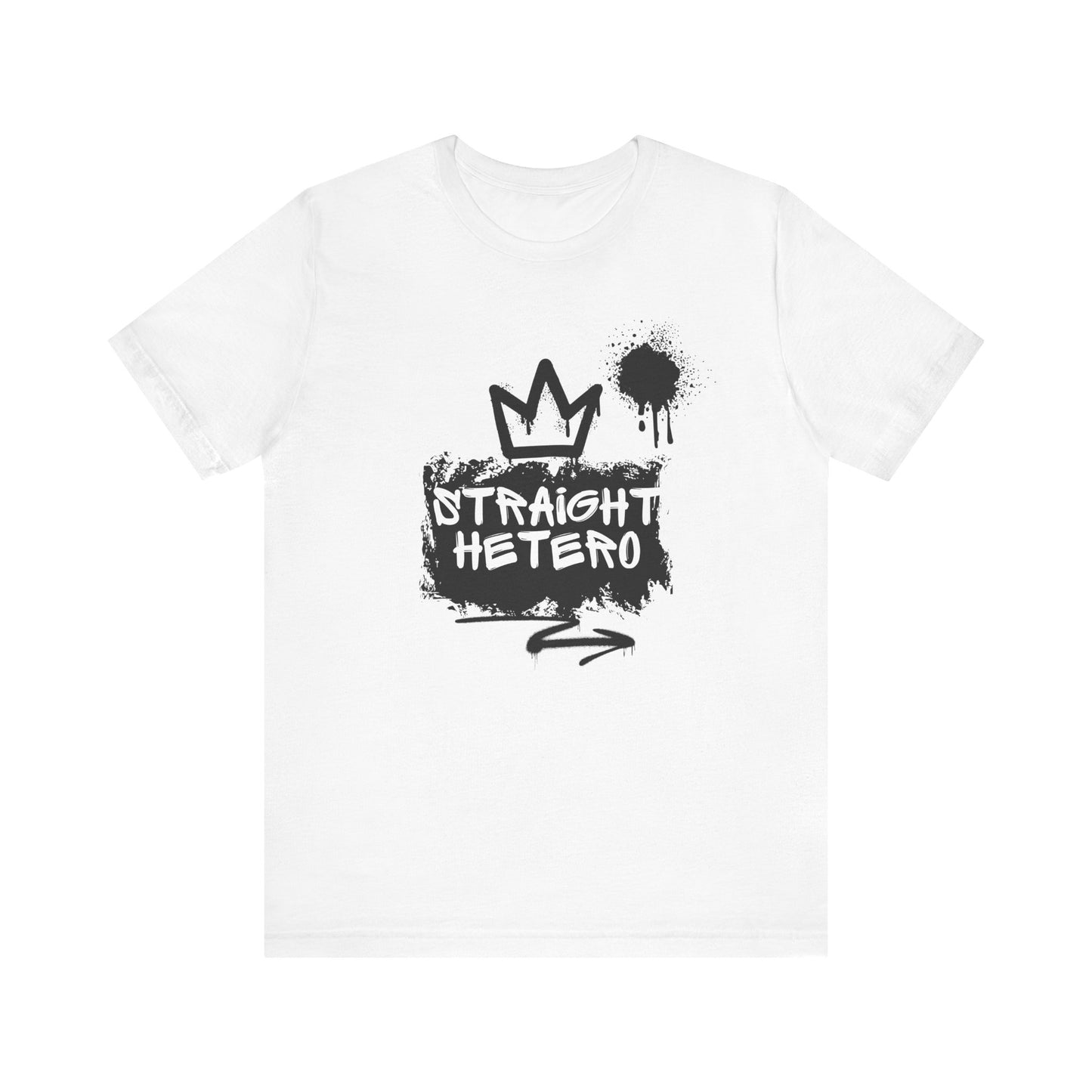 ***LIMITED EDITION*** Straight Hetero – LOGO – Unisex Tee White/BLK collection