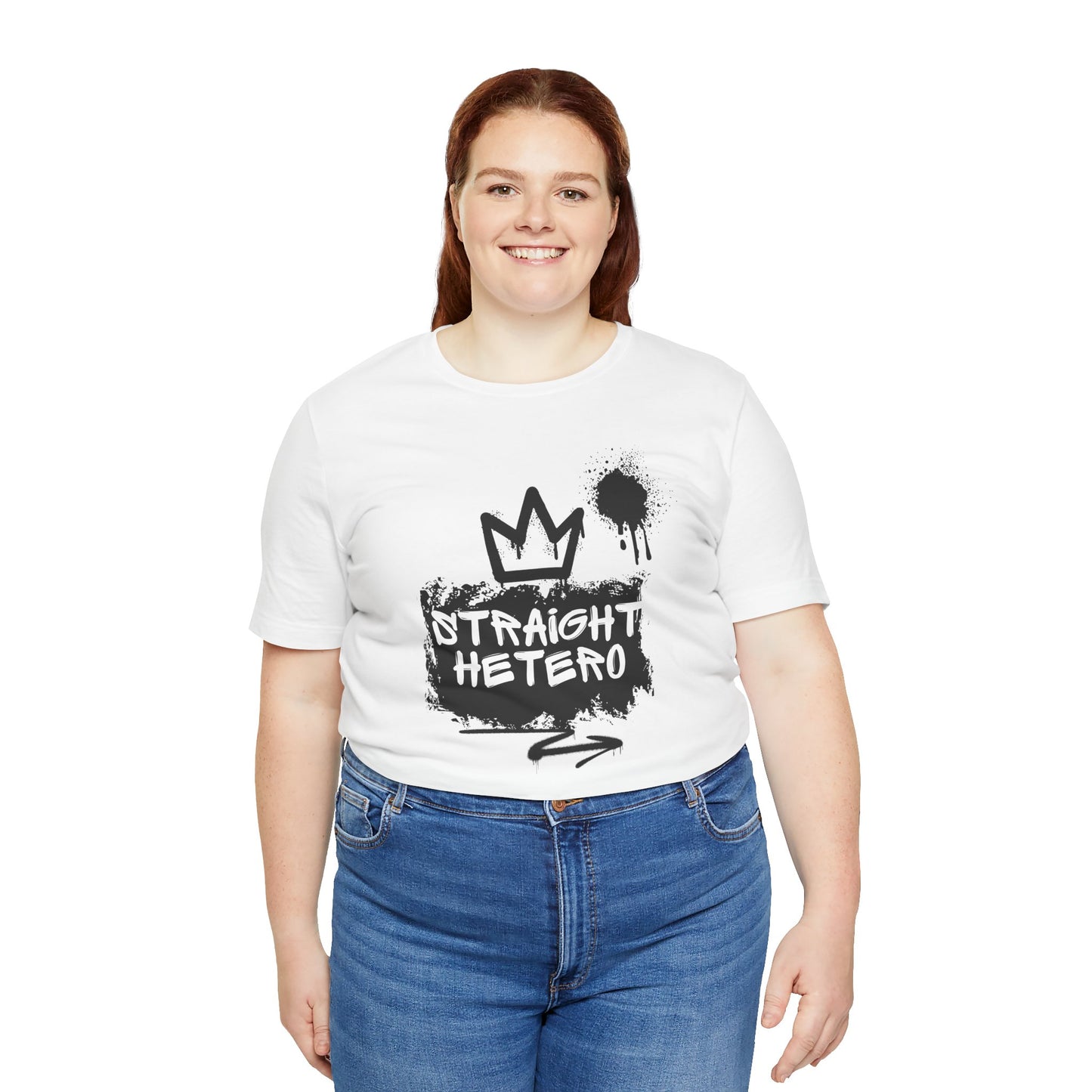 ***LIMITED EDITION*** Straight Hetero – LOGO – Unisex Tee White/BLK collection