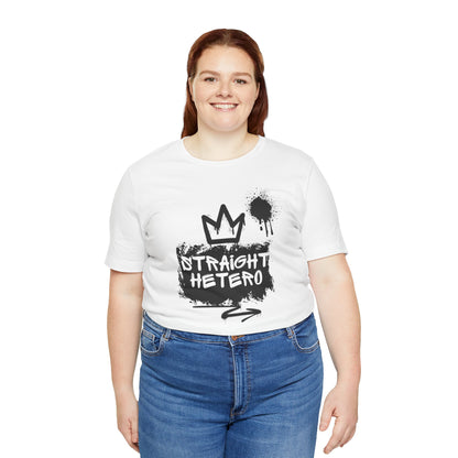 ***LIMITED EDITION*** Straight Hetero – LOGO – Unisex Tee White/BLK collection