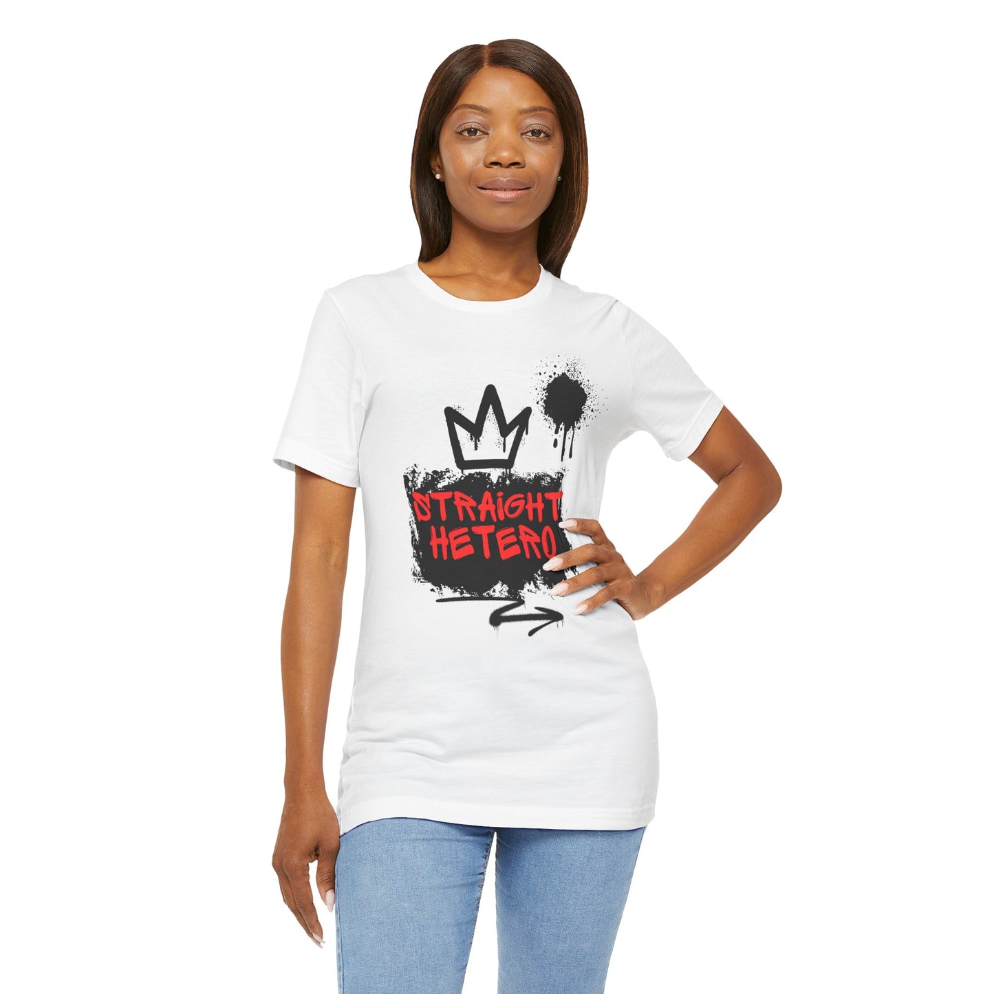 ***LIMITED EDITION*** Straight Hetero – LOGO – Unisex Tee White collection