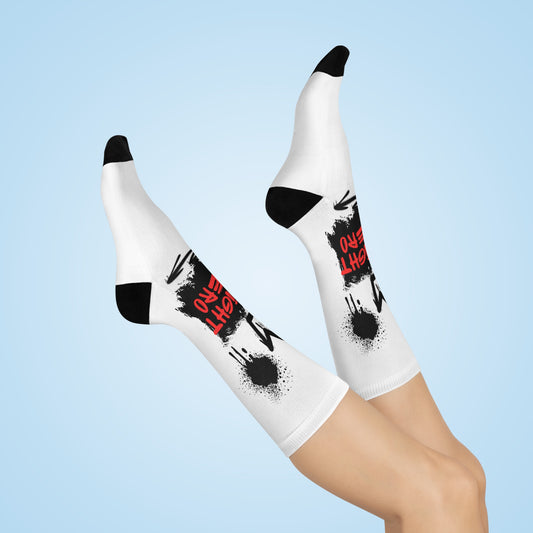 Straight Hetero- LOGO- Cushioned Crew Socks