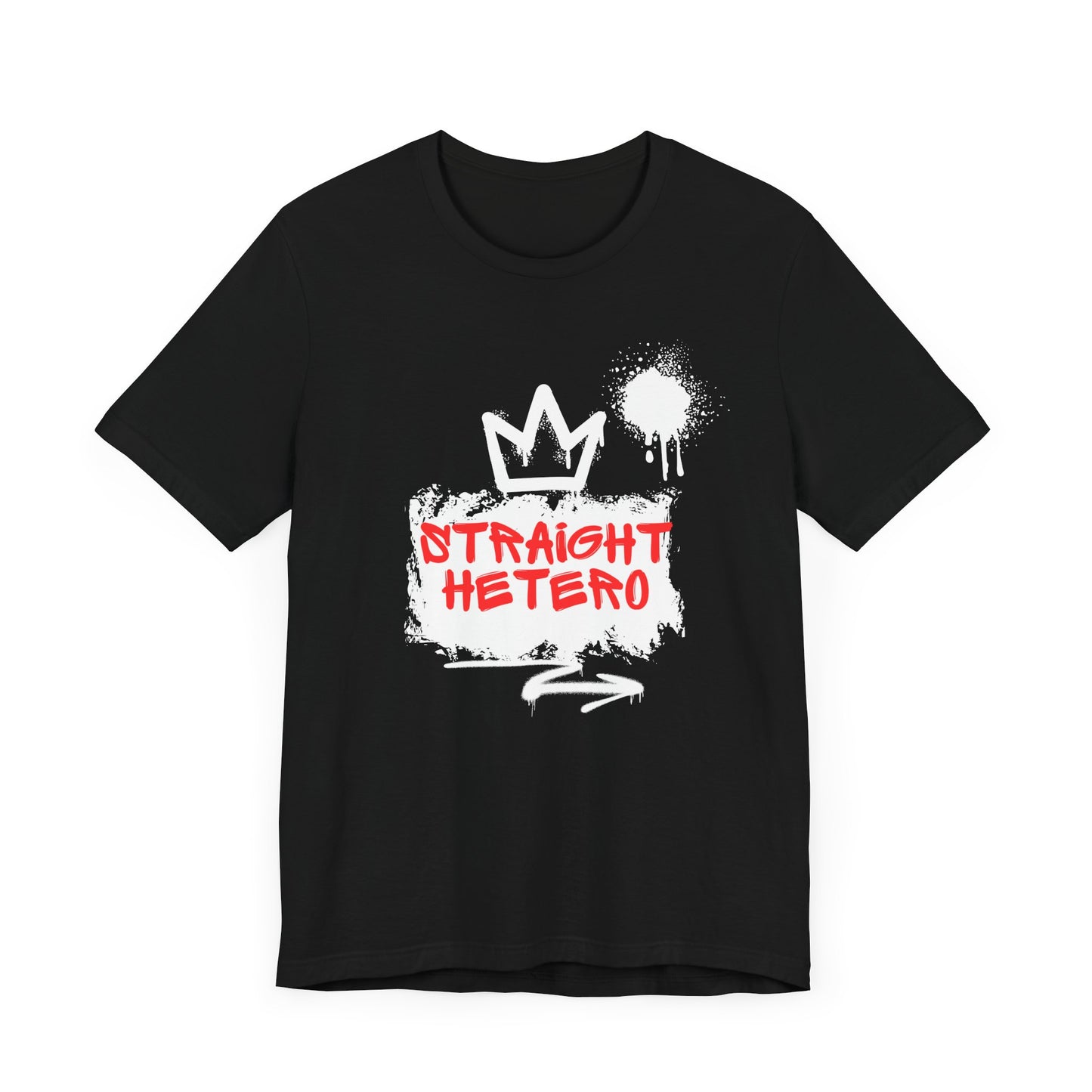 LIMITED EDITION*** Straight Hetero – LOGO – Unisex Tee Black/White/Red collection