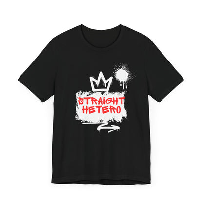 LIMITED EDITION*** Straight Hetero – LOGO – Unisex Tee Black/White/Red collection