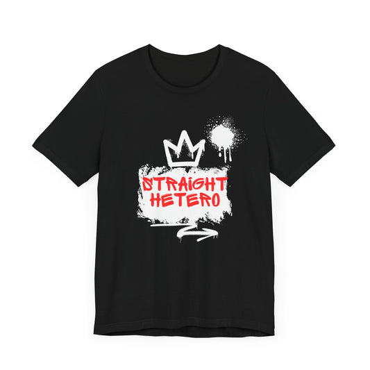 LIMITED EDITION*** Straight Hetero – LOGO – Unisex Tee Black/White/Red collection