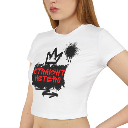 ***LIMITED EDITION*** Straight Hetero – LOGO – Women's Baby Tee