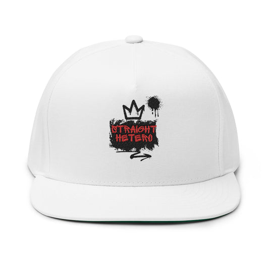 Straight Hetero- LOGO- Flat Bill Cap (Embroidery)