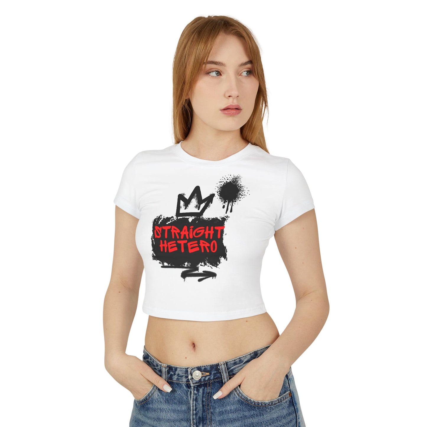 ***LIMITED EDITION*** Straight Hetero – LOGO – Women's Baby Tee