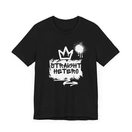 LIMITED EDITION*** Straight Hetero – LOGO – Unisex Tee Black/White collection